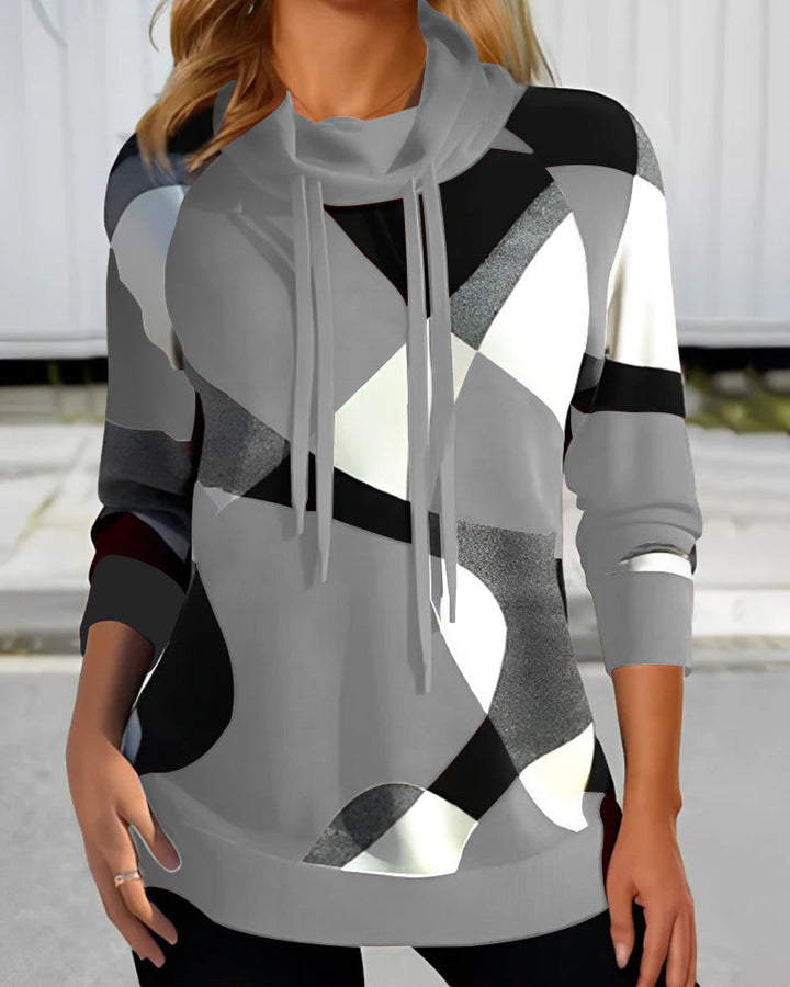 Sweter z wysokim kołnierzem – Lorina-Szary-S-Trend Polska