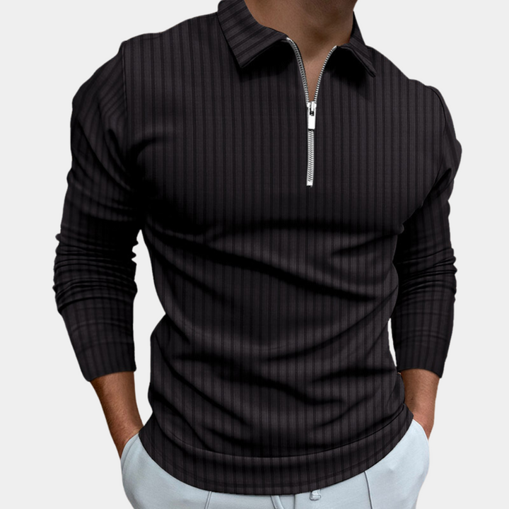 Sweter z zamkiem - Bennett-Czarny-S-Trend Polska