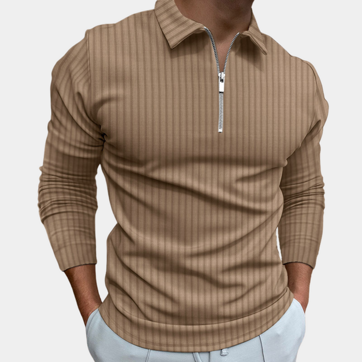 Sweter z zamkiem - Bennett-Khaki-S-Trend Polska