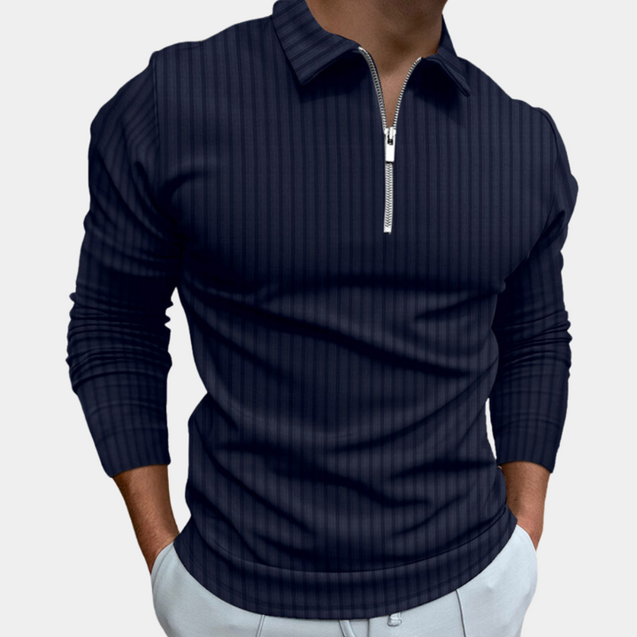 Sweter z zamkiem - Bennett-Marine Niebieski-S-Trend Polska