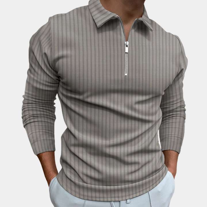 Sweter z zamkiem - Bennett-Szary-S-Trend Polska