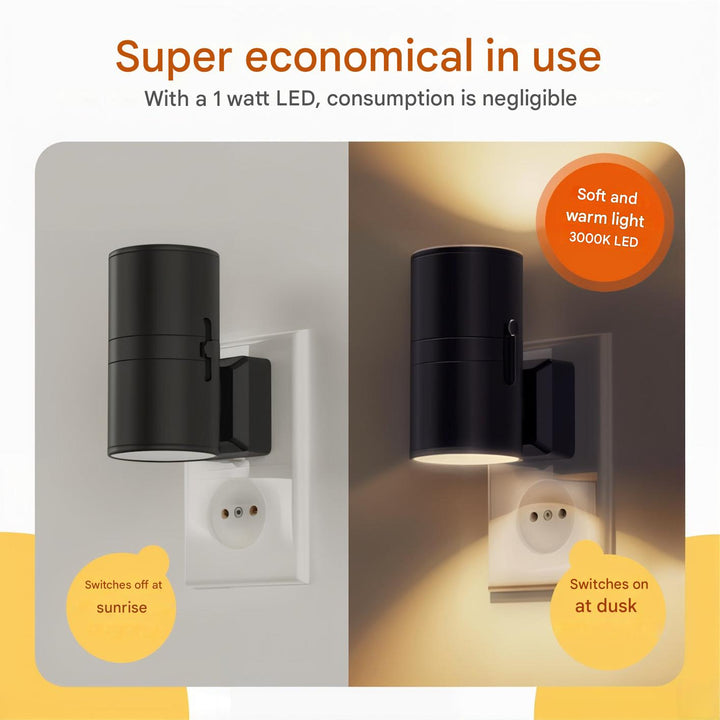 Świeczka nocna z czujnikiem - LumenGuard-Biały-Trend Polska