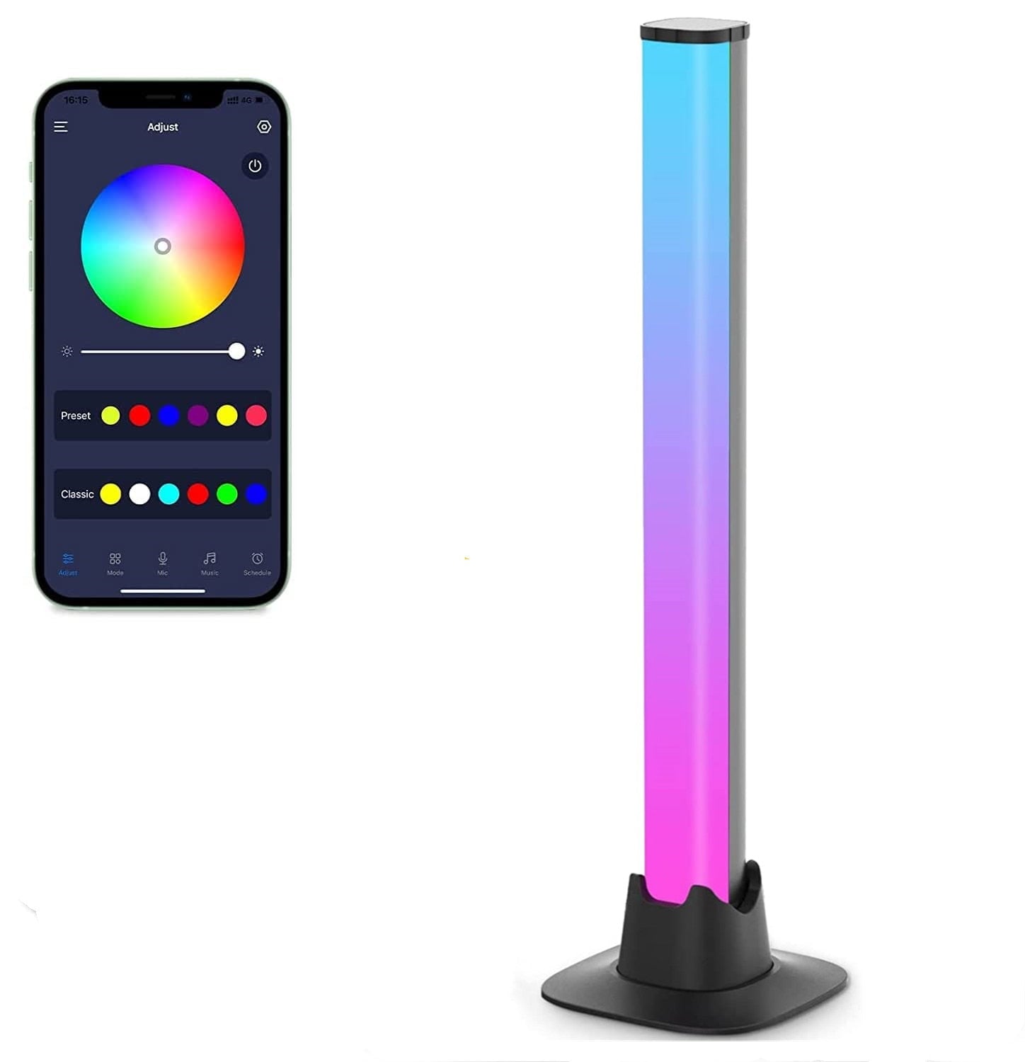 Synchronizacja muzyki LED paski świetlne - LumiRhythm-1-Trend Polska