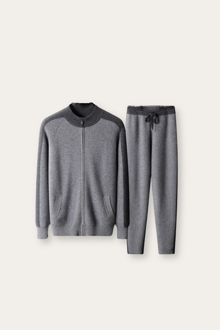 Szara kaszmirowa wełniana set – Vittore-S-Trend Polska