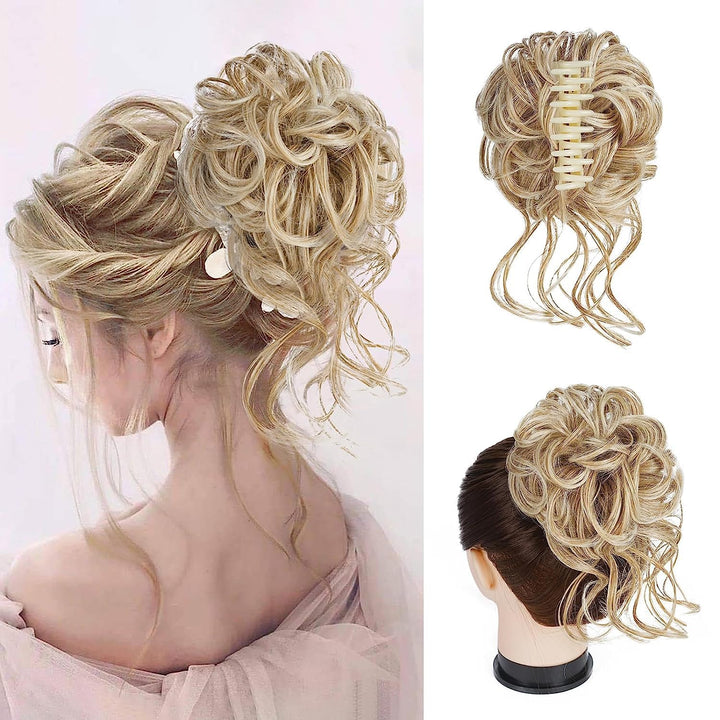 Szczypce z przedłużeniem włosów do falowanego koka – CurlClip-Blond-Trend Polska