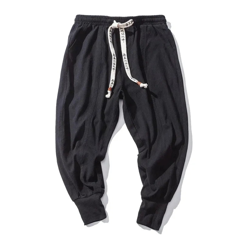 Szerokie męskie joggery w stylu streetwear – Nico-Czarny-S-Trend Polska