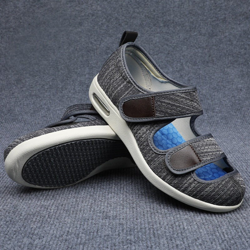 Szerokie ortopedyczne buty komfortowe – Atlas-Ciemnoszary-37-Trend Polska