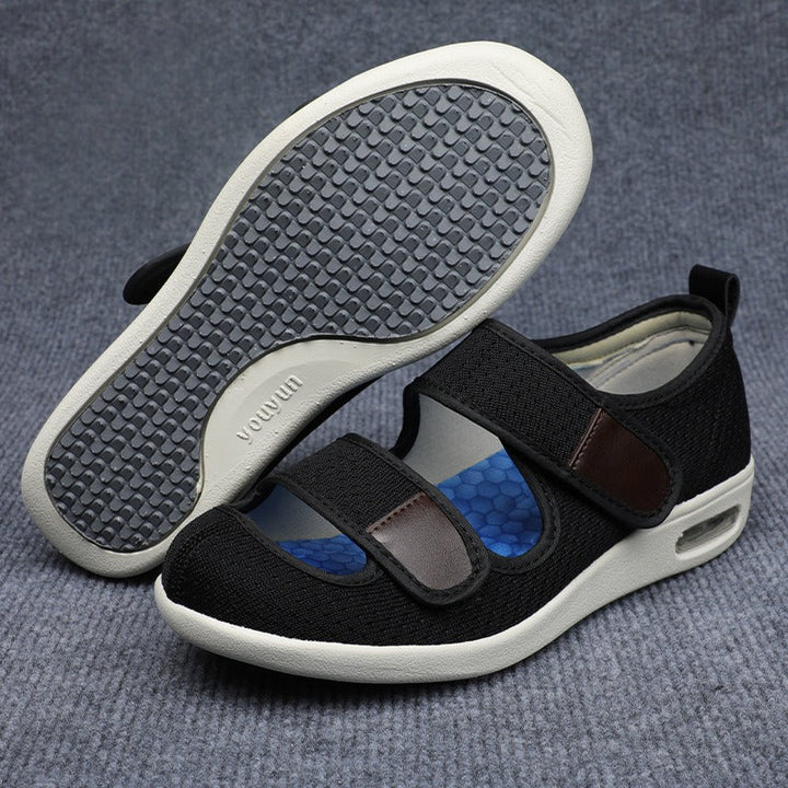 Szerokie ortopedyczne buty komfortowe – Atlas-Czarny-37-Trend Polska