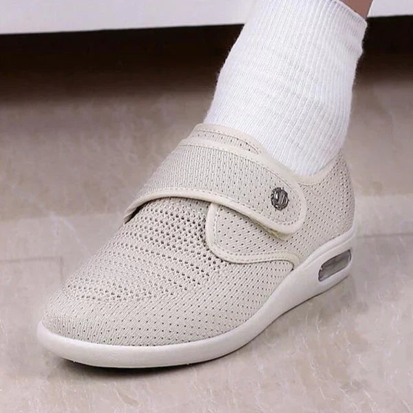 Szerokie ortopedyczne diabetologiczne buty damskie - ComfortPlus-Krem-36-Trend Polska