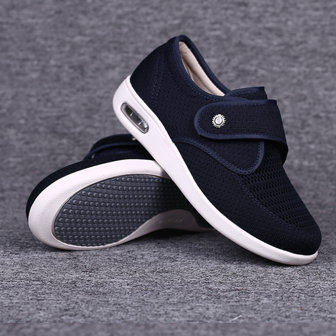 Szerokie ortopedyczne diabetologiczne buty damskie - ComfortPlus-Niebieski-36-Trend Polska