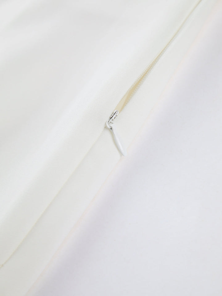 Szerokie Spodnie dla Damskich - Selina-Biały-XS-Trend Polska