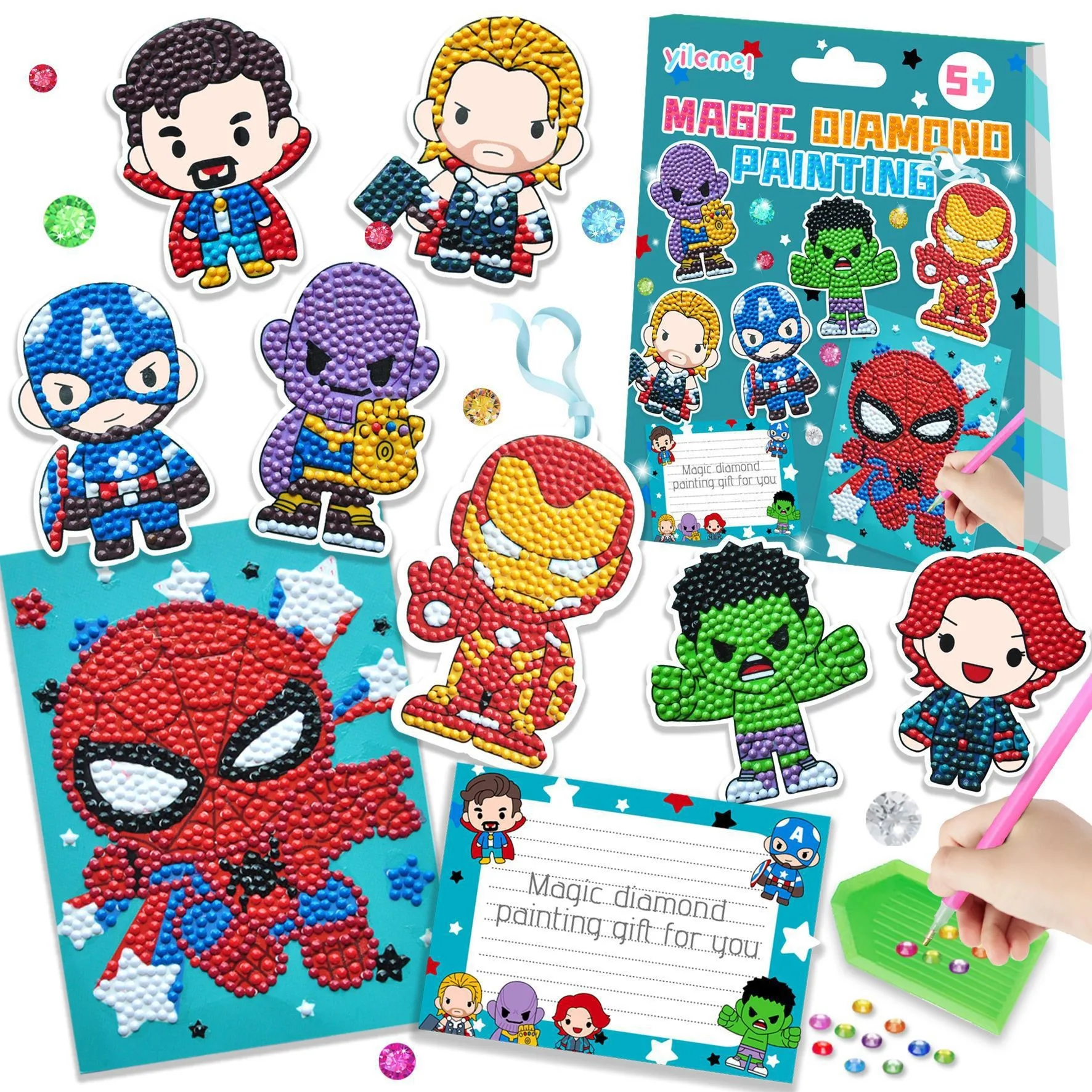 Sztuka Diamentowa Anny dla Dzieci-Spider-Man-Trend Polska
