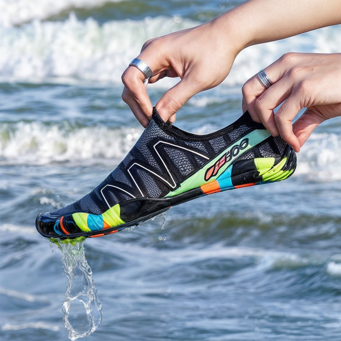 Szybkoschnące buty wodne – AquaFlex-ciemnoniebieski-35-Trend Polska