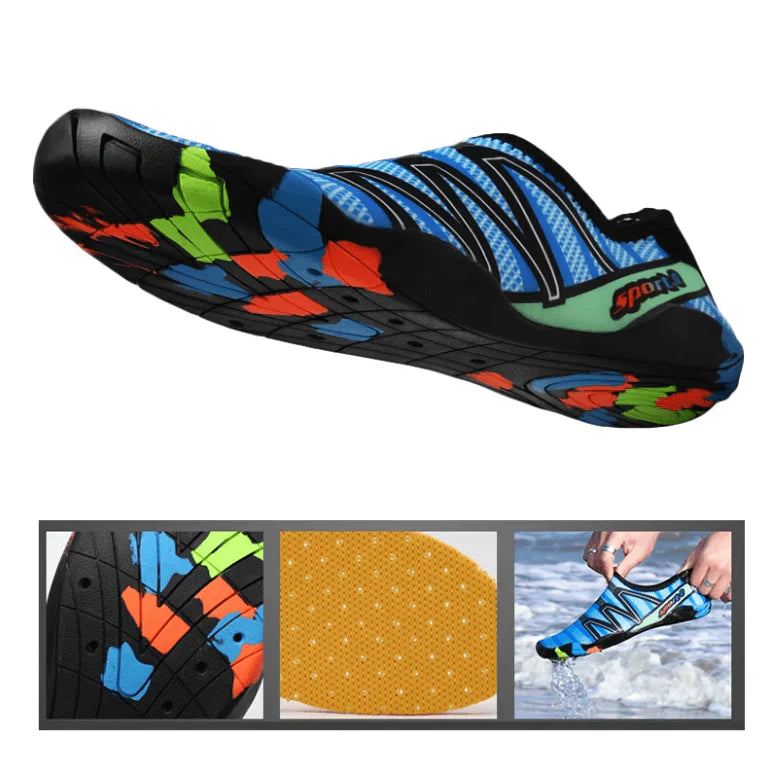 Szybkoschnące buty wodne – AquaFlex-ciemnoniebieski-35-Trend Polska