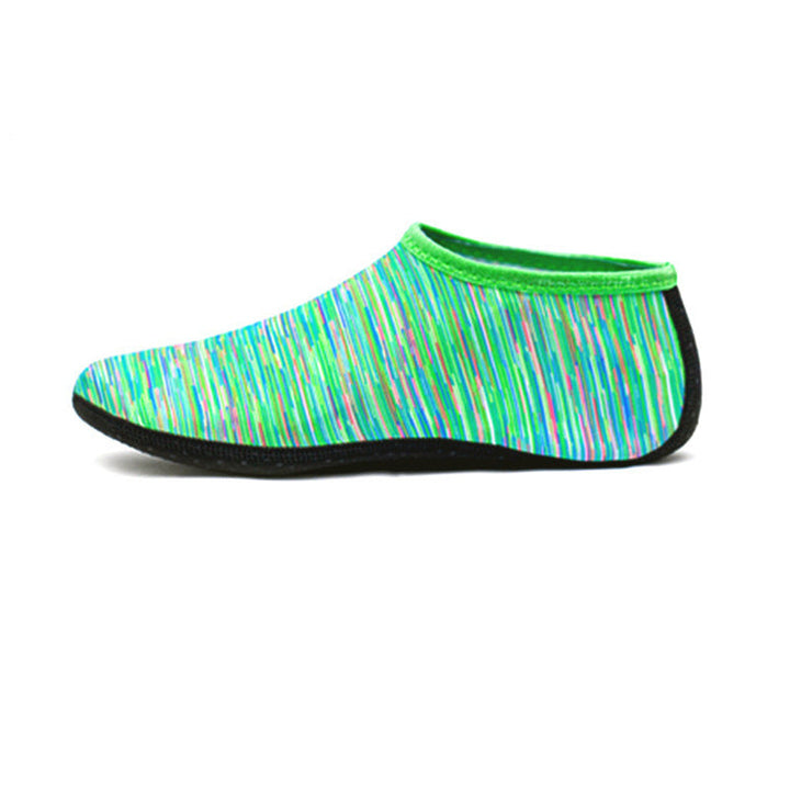 Szybkoschnące uniseksowe buty wodne - WaveStep-Paski zielone-XS-Trend Polska