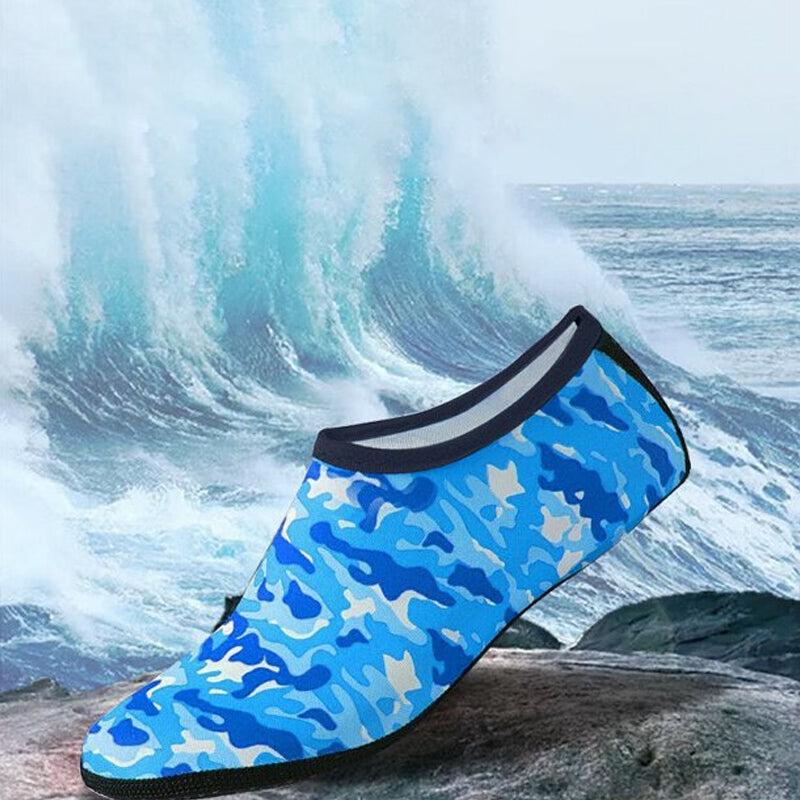 Szybkoschnące uniseksowe buty wodne - WaveStep-Kamuflaż czerwony-XS-Trend Polska
