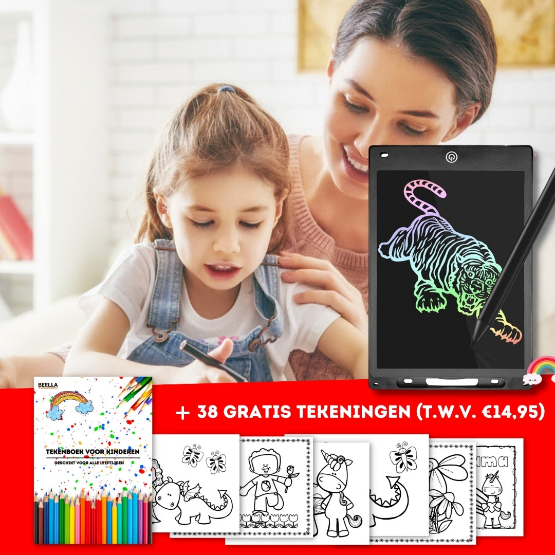 Tablet Graficzny LCD dla Dzieci - CreativeScribble-Czarny-Trend Polska