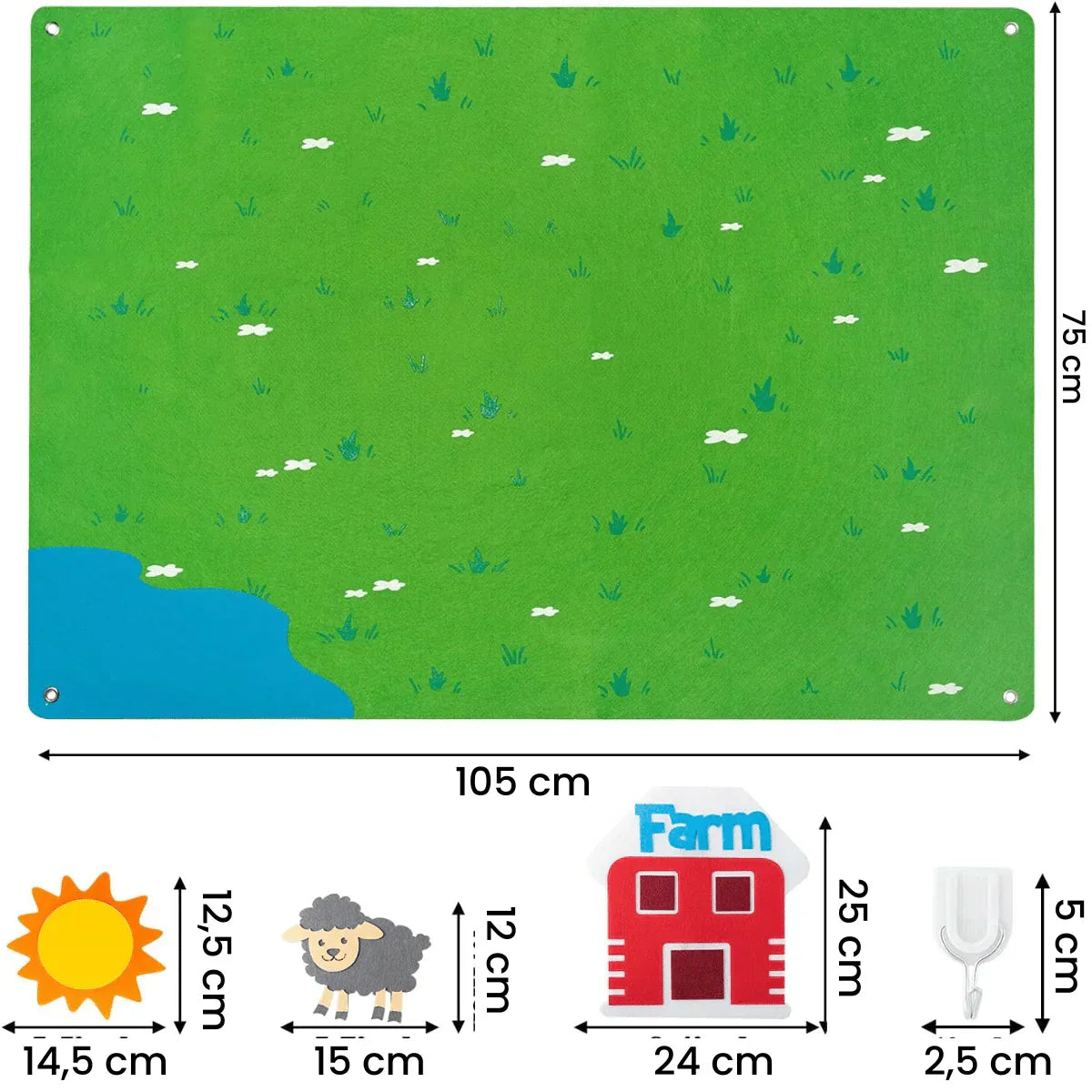 Tablica Filcowa dla Malucha - FantasyFelt-Zoo-Trend Polska