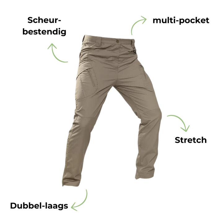 Tactical Outdoor Męska Spodnie Cargo - Marcus-Khaki-S-Trend Polska