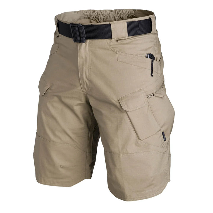 Taktyczne męskie spodenki outdoorowe – Damian-Beżowy-S-Trend Polska