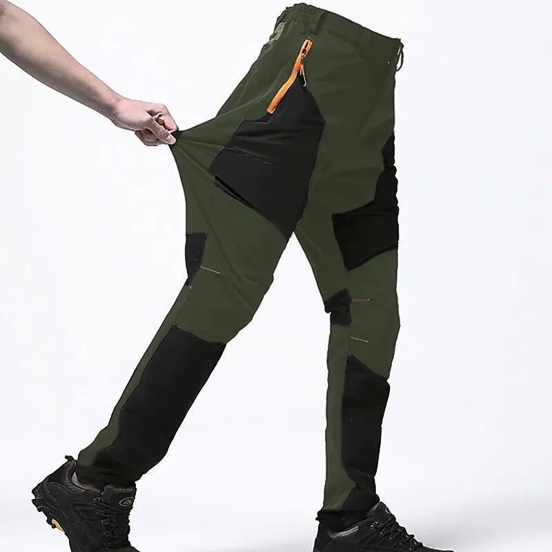 Taktyczne wodoodporne spodnie outdoorowe dla mężczyzn - Monaro-Zielony czarny-XS-Trend Polska