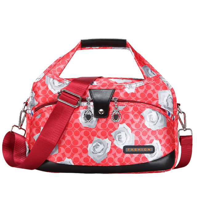 Torba crossbody antykradzieżowa dla kobiet - Lynn-Czerwone kwiaty-Trend Polska