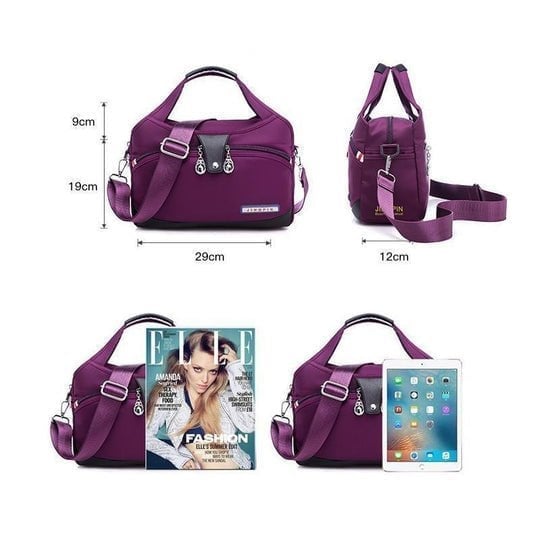 Torba crossbody antykradzieżowa dla kobiet - Lynn-Czarny-Trend Polska