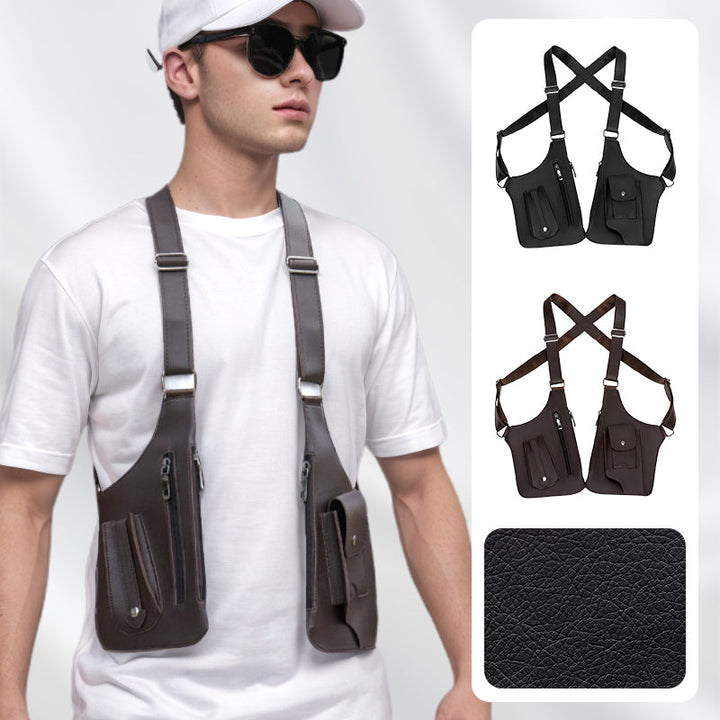 Torba męska odporna na kradzież – ShadowCarry Pro-Czarny + Brązowy Zestaw-Trend Polska