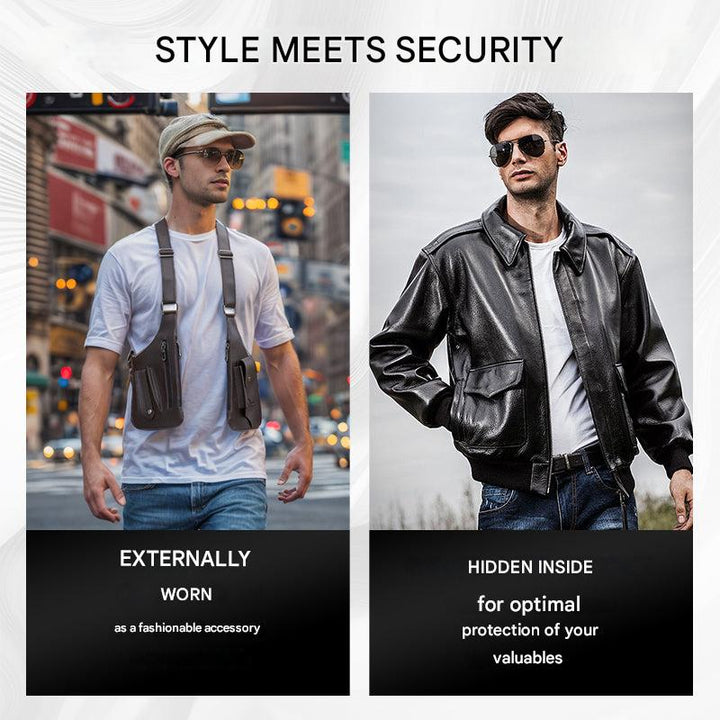 Torba męska odporna na kradzież – ShadowCarry Pro-Czarny-Trend Polska
