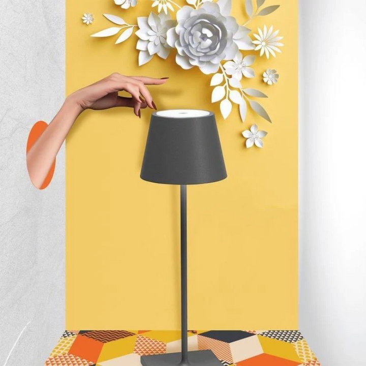 Touch-Sensitive LED Lampa Stołowa - LumiFlex-Szary-Trend Polska