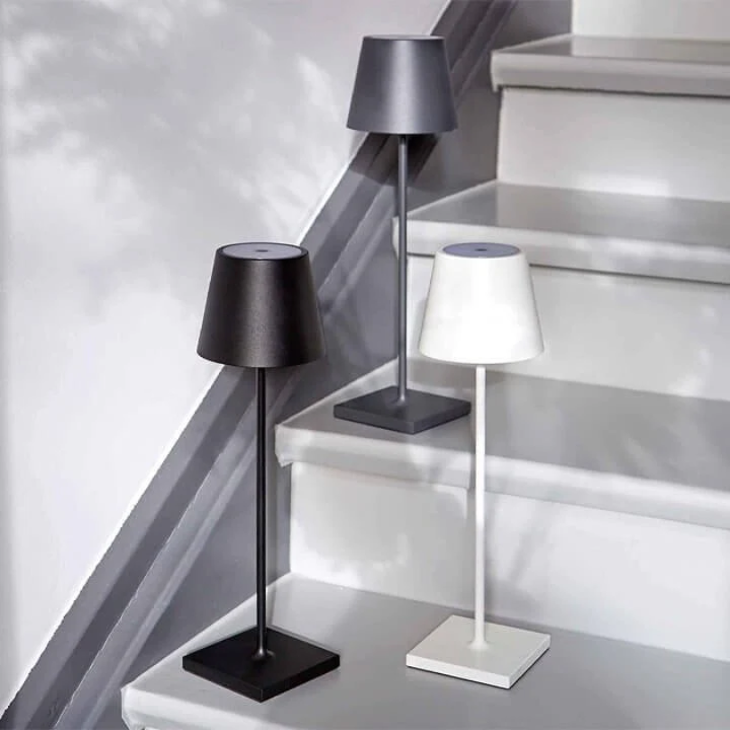 Touch-Sensitive LED Lampa Stołowa - LumiFlex-Szary-Trend Polska
