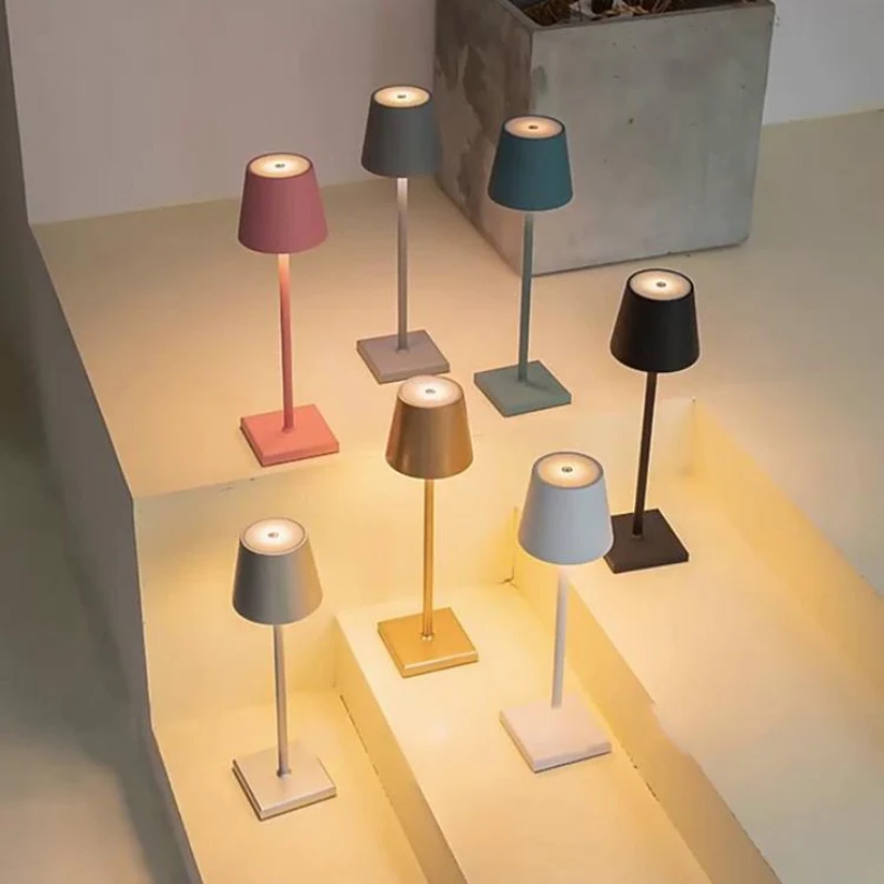 Touch-Sensitive LED Lampa Stołowa - LumiFlex-Szary-Trend Polska