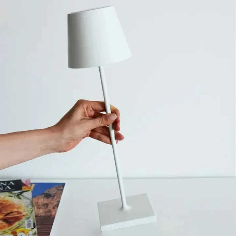Touch-Sensitive LED Lampa Stołowa - LumiFlex-Szary-Trend Polska