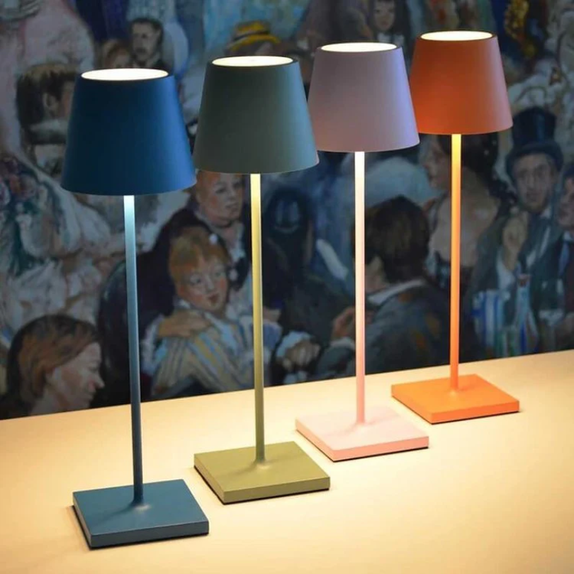 Touch-Sensitive LED Lampa Stołowa - LumiFlex-Szary-Trend Polska