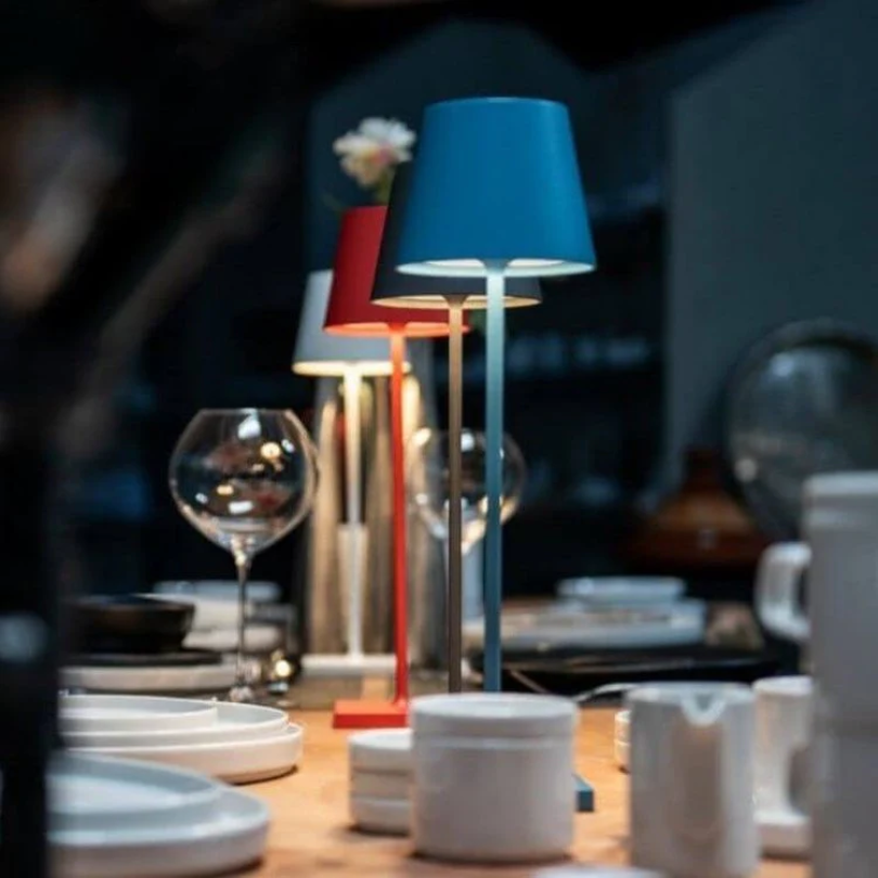 Touch-Sensitive LED Lampa Stołowa - LumiFlex-Szary-Trend Polska