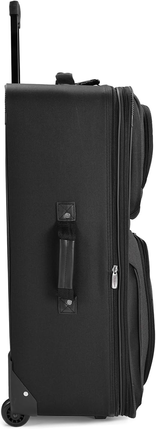 Zestaw bagażu z materiału miękkiego 8 sztuk z kostkami do pakowania i zamkiem TSA – TravelMax