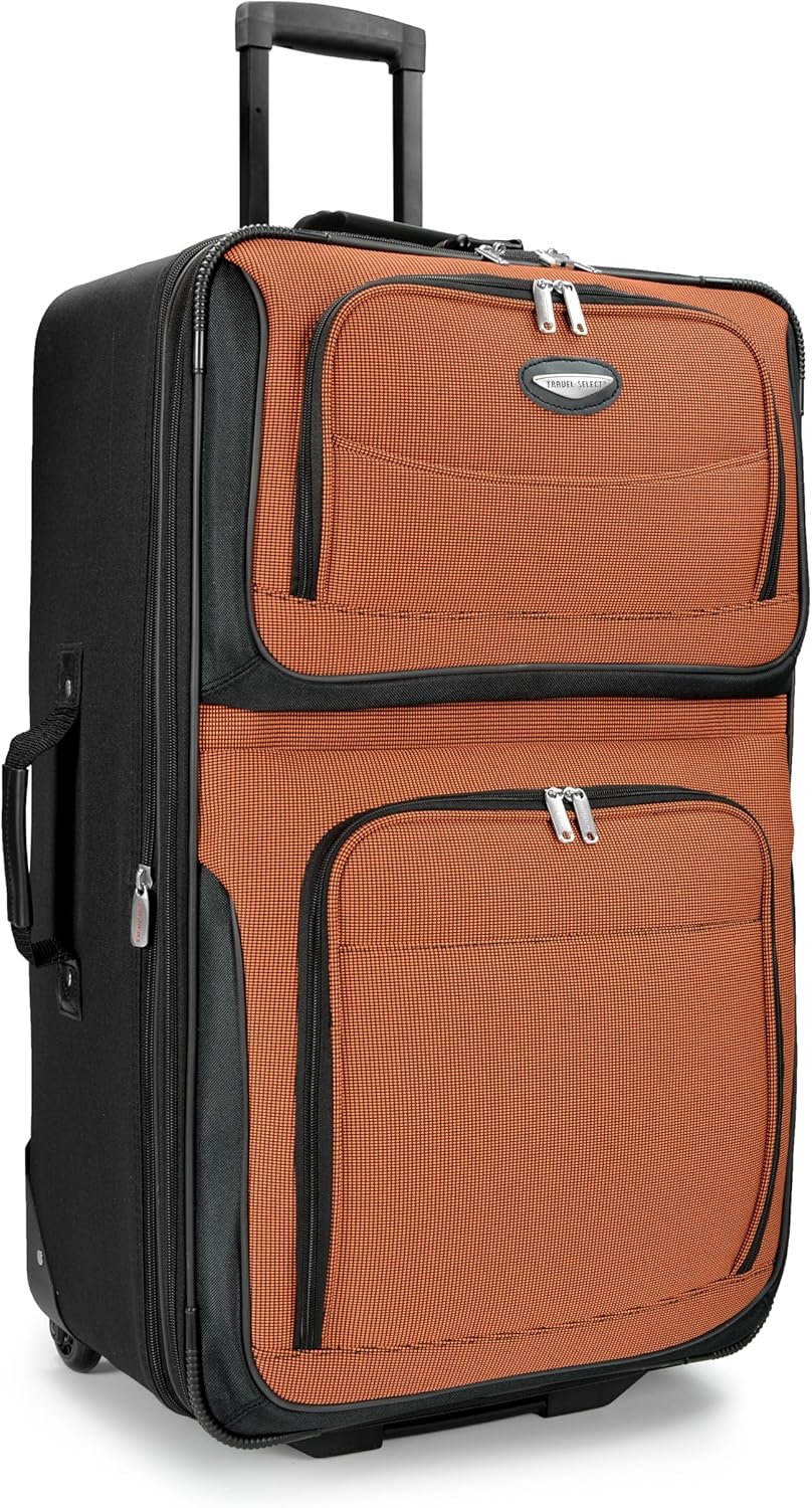 Zestaw bagażu z materiału miękkiego 8 sztuk z kostkami do pakowania i zamkiem TSA – TravelMax