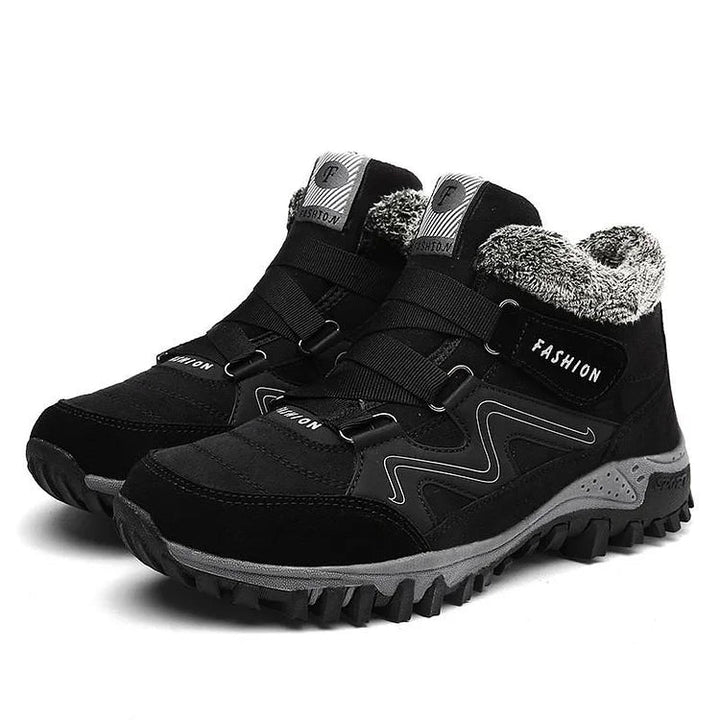 Trekkingowe Buty Unisex z Ociepleniem - AlpineWarm-Czarny-36-Trend Polska