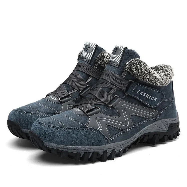 Trekkingowe Buty Unisex z Ociepleniem - AlpineWarm-Niebieski-36-Trend Polska