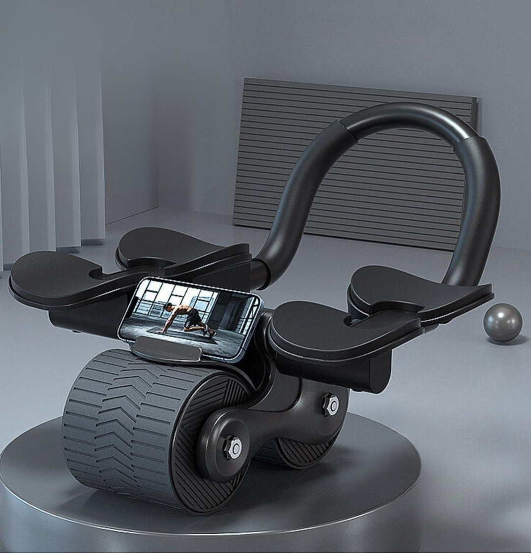 Trenażer mięśni brzucha - CoreRoller Max-Czarny-Trend Polska