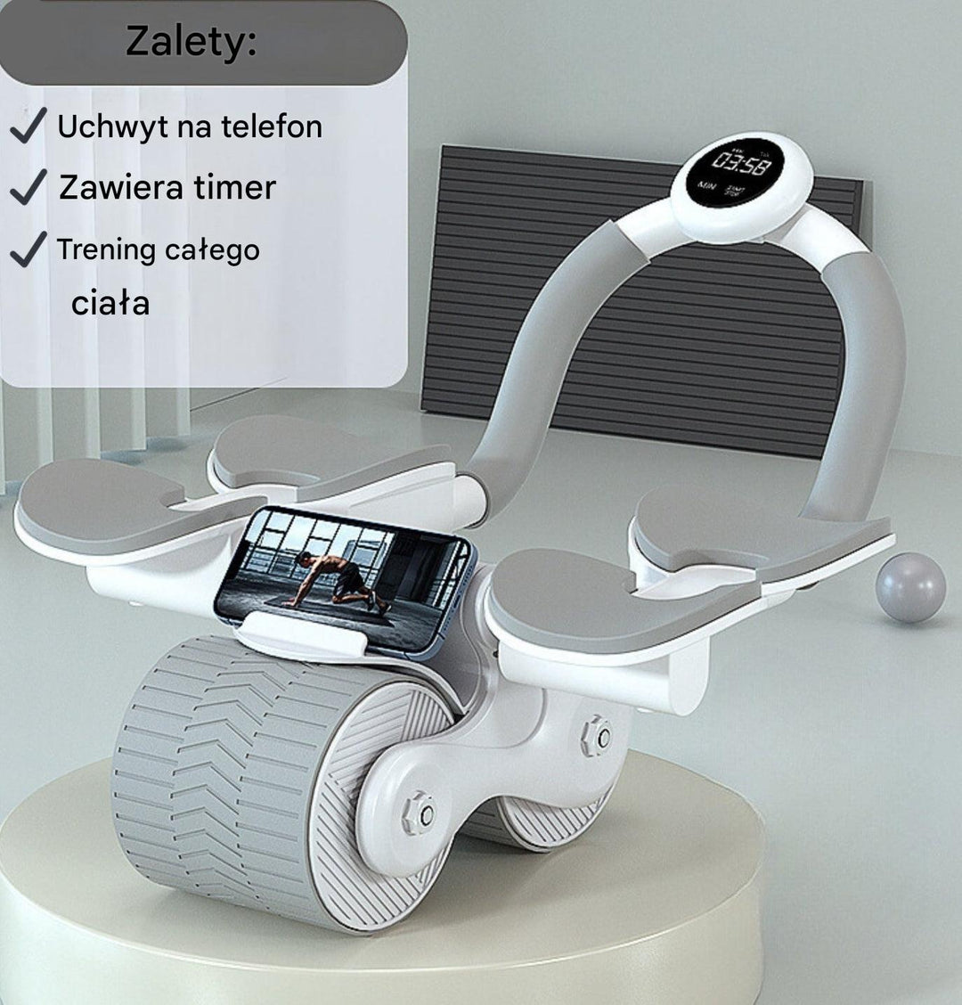 Trenażer mięśni brzucha - CoreRoller Max-Pomarańczowy-Trend Polska