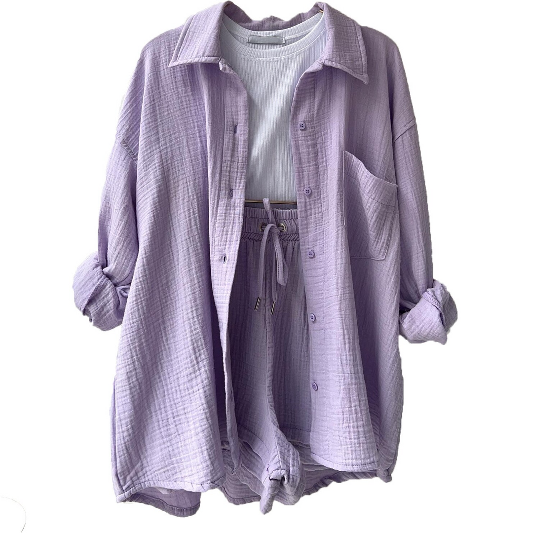 Trendy Bawełniane Spodnie Letnie Damskie – Faylin-Zielony-S-Trend Polska