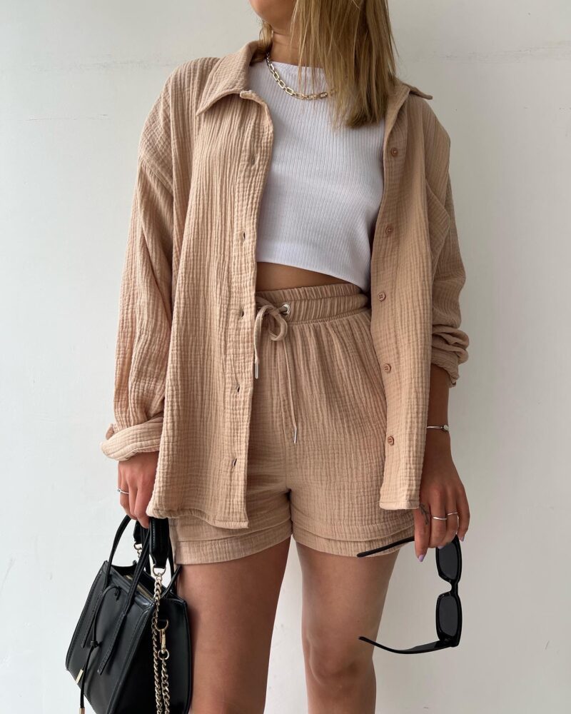 Trendy Bawełniane Spodnie Letnie Damskie – Faylin-Zielony-S-Trend Polska