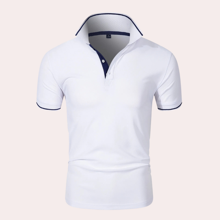 Trendy Biała Męska Polo - Tiberius-S-Trend Polska