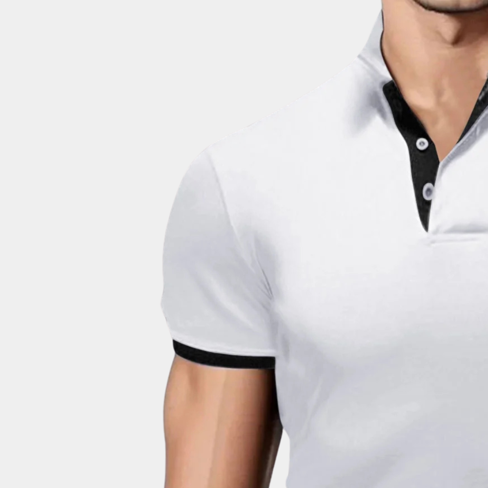 Trendy Biała Męska Polo - Tiberius-S-Trend Polska