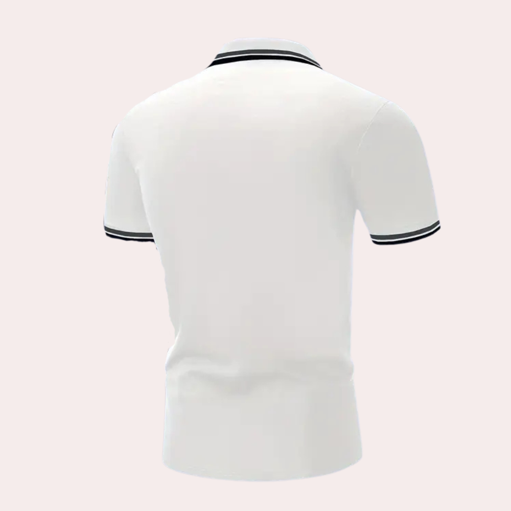 Trendy Biała Męska Polo - Tiberius-S-Trend Polska