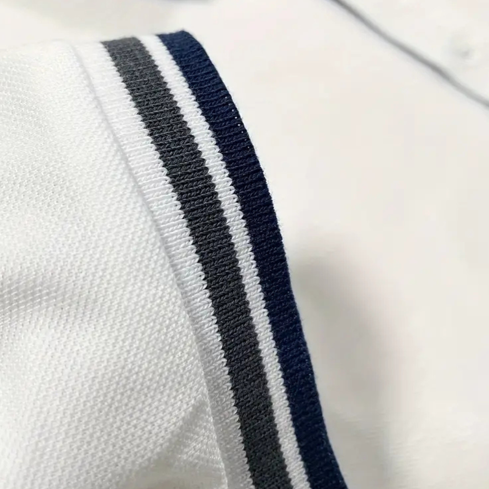 Trendy Biała Męska Polo - Tiberius-S-Trend Polska