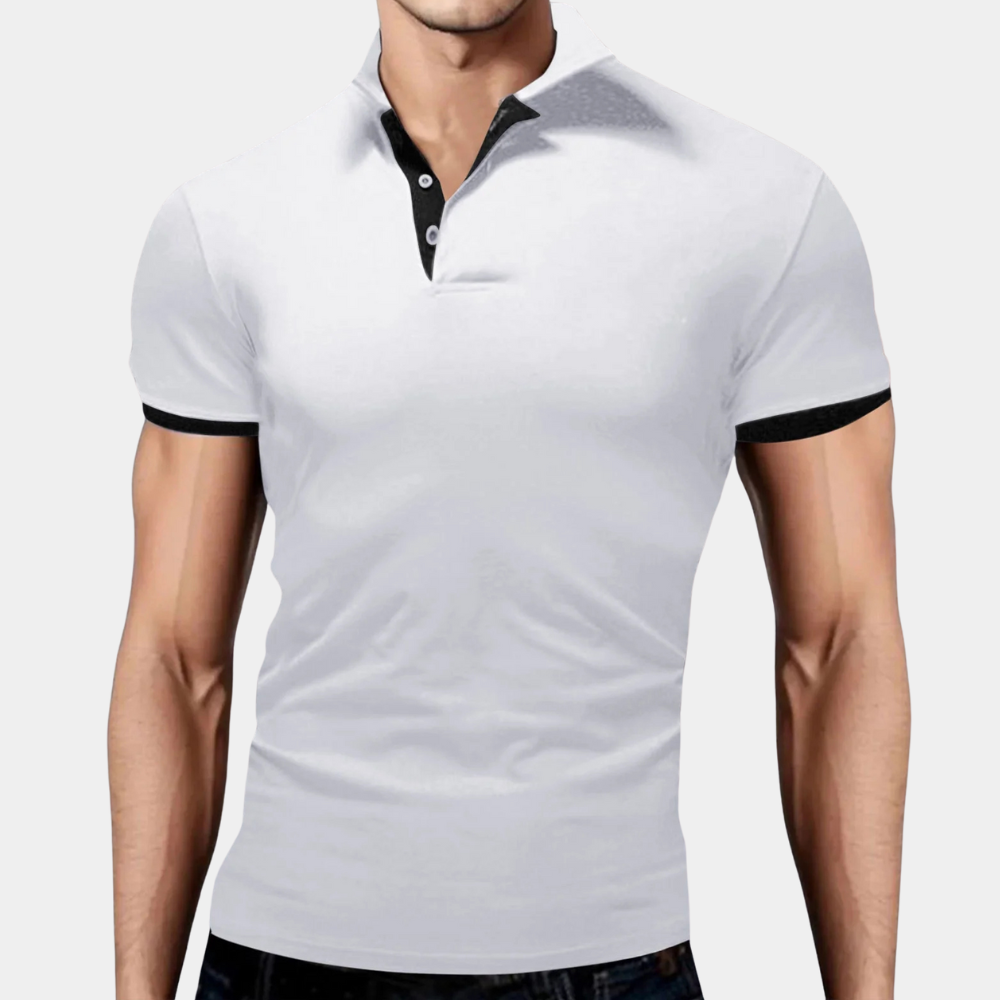 Trendy Biała Męska Polo - Tiberius-S-Trend Polska