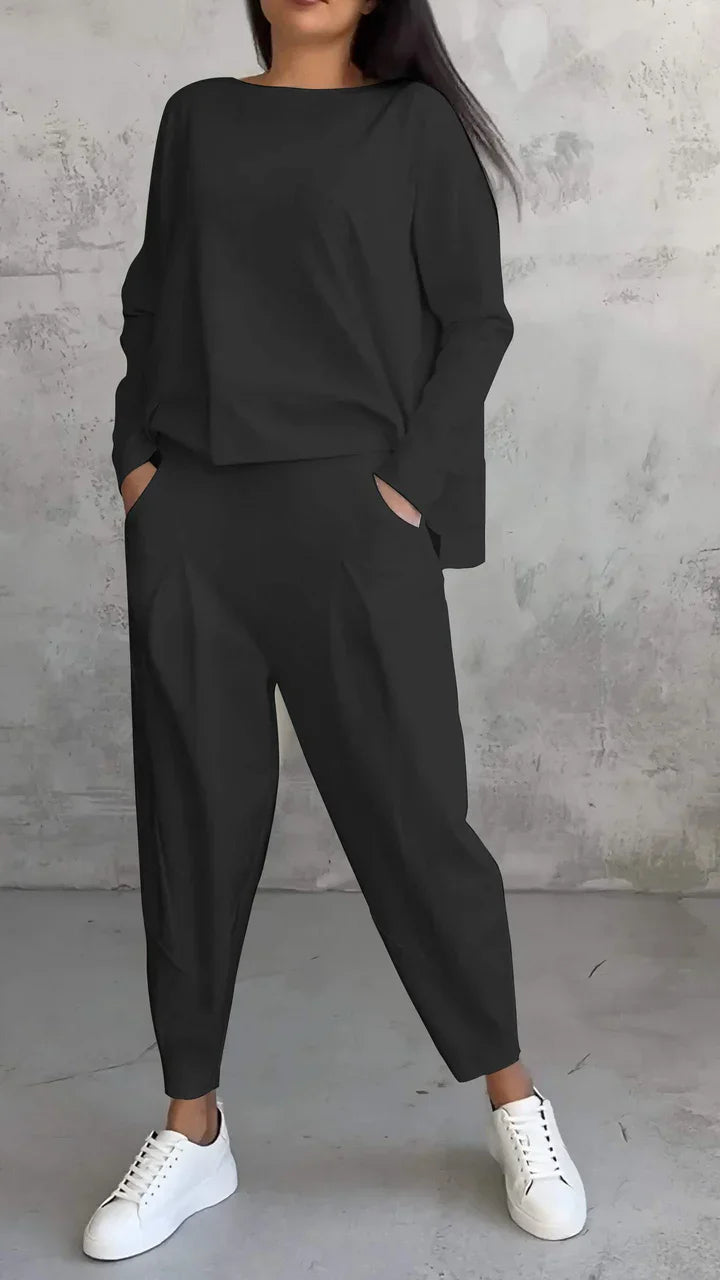 Trendy Casual Damska Zestaw Ubrań - Brooklyn-Czarny-S-Trend Polska
