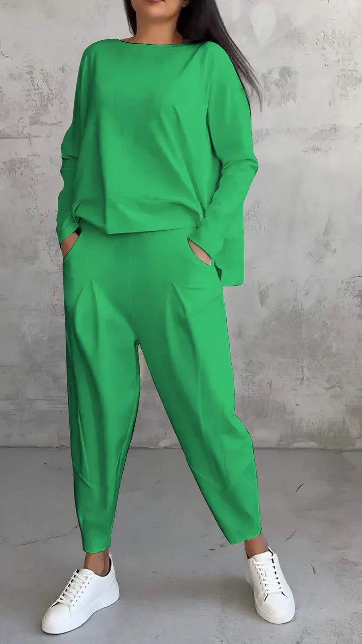 Trendy Casual Damska Zestaw Ubrań - Brooklyn-Zielony-S-Trend Polska